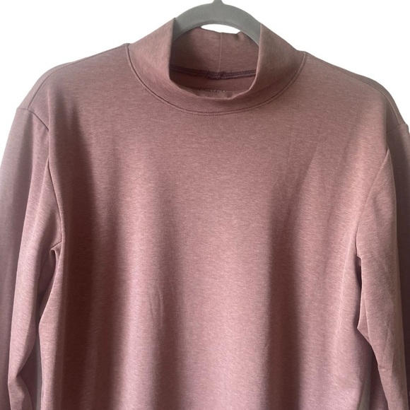 Arc'teryx Lumin Mock Neck Top Jute Heather Light Brown Size Large NWOT - Picture 3 of 11